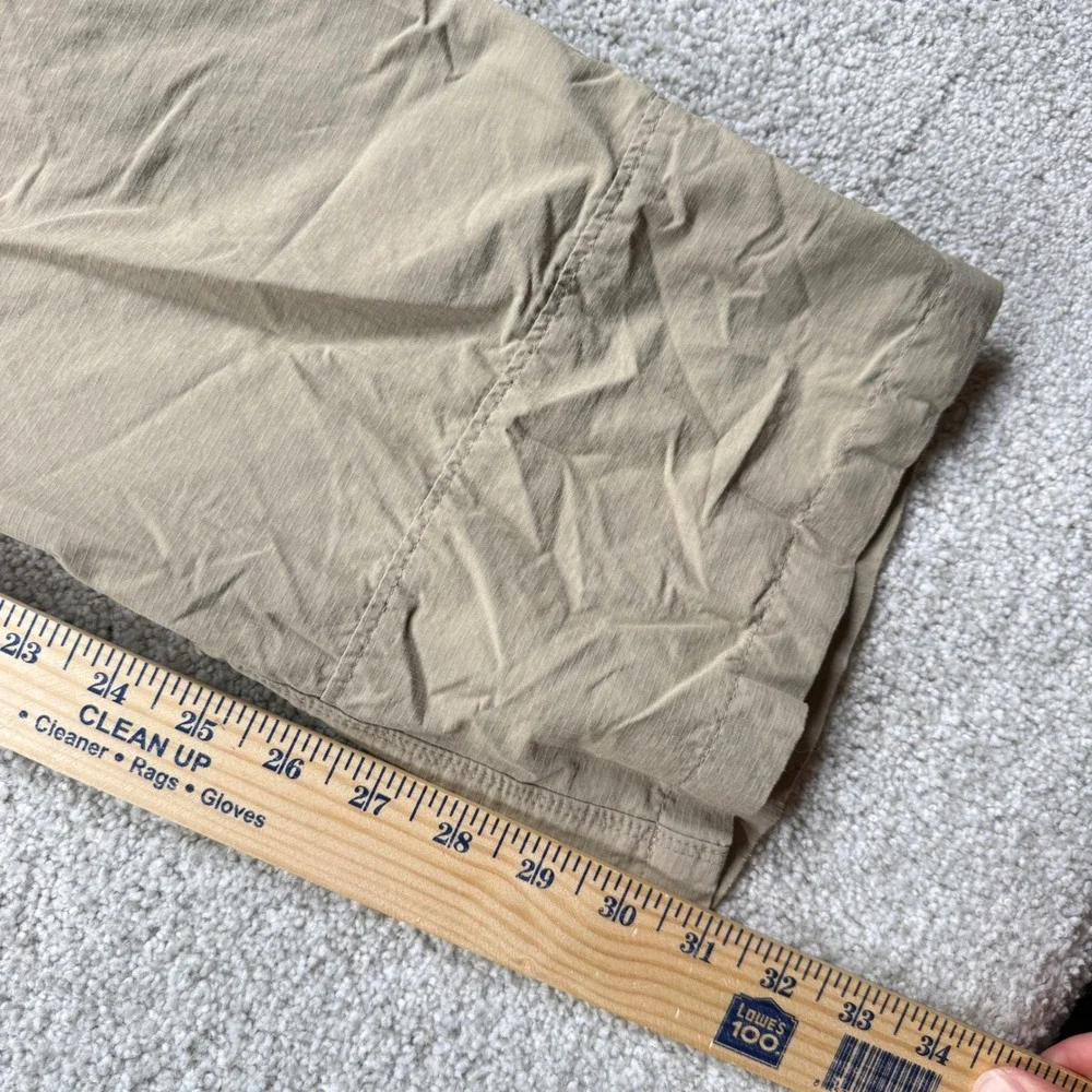 The North Face Hiking Pants Men 34 Tan Ripstop Cargo Outdoor Trekking